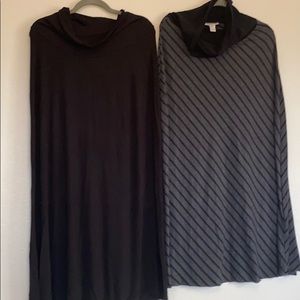 Maternity maxi skirts (set of 2)